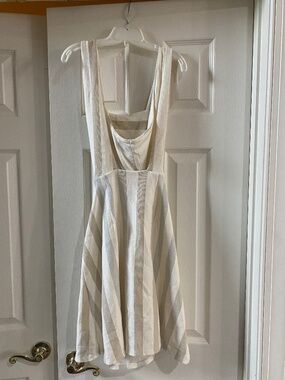 Metallic striped dress